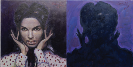 Chuck Connelly, Prince Diptych 2016, Two 30" x 30"